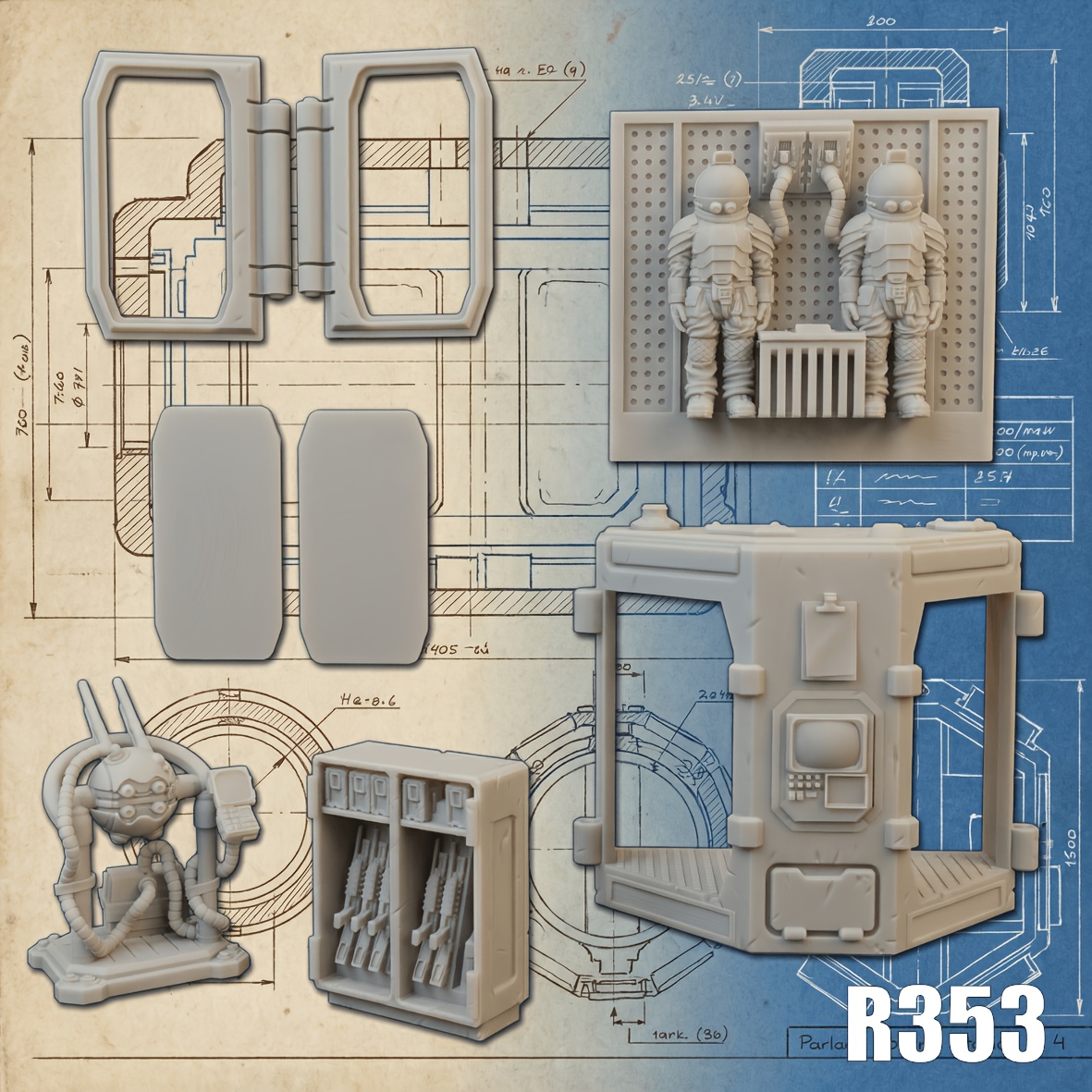 Military Exploration Miniature for Tabletop Games